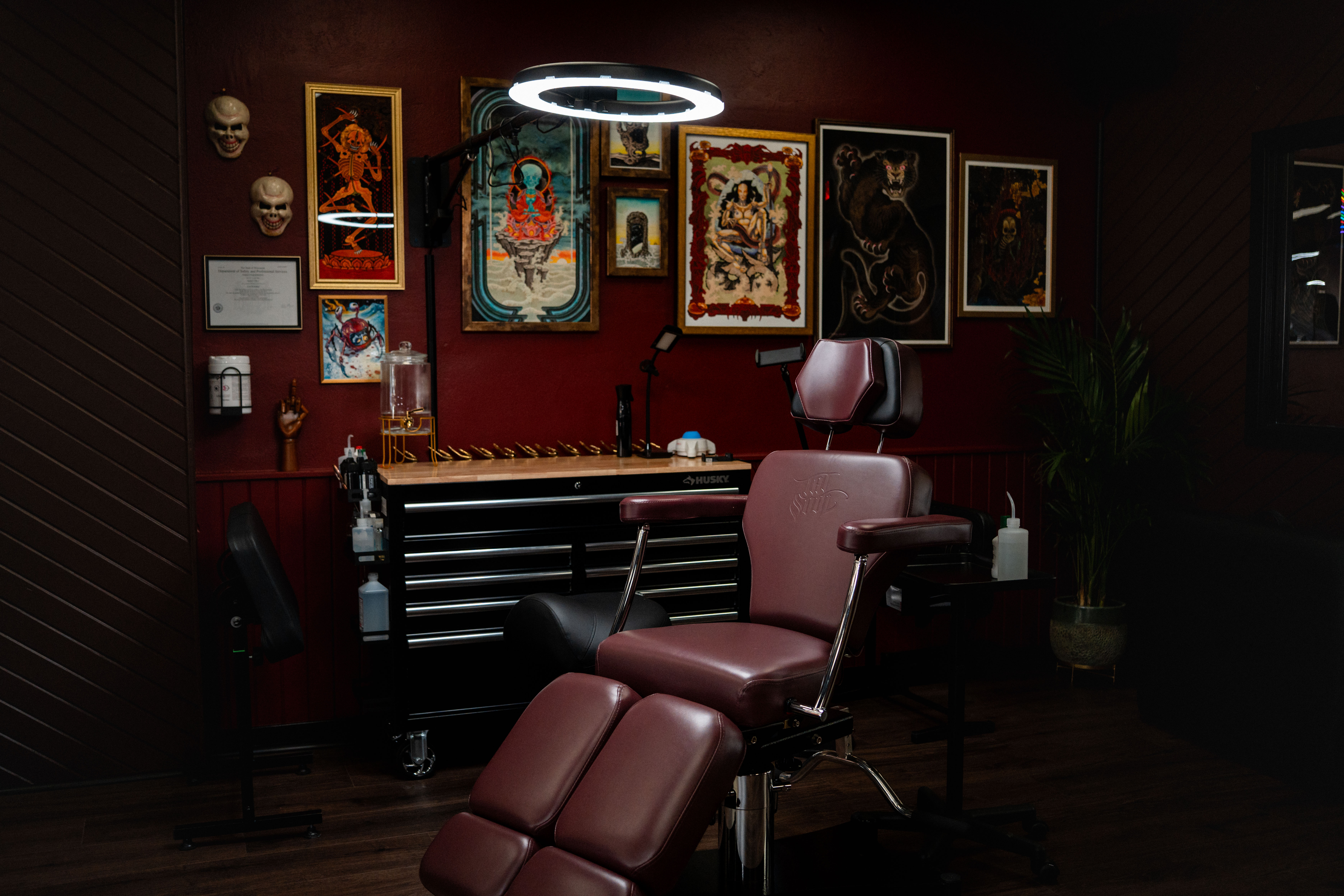 Mystic Tattoo Collective tattoo station